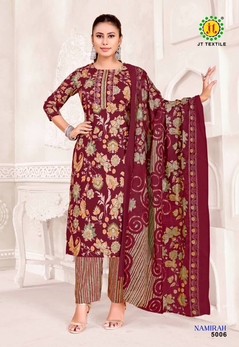 Jt Namirah Vol-5 Cotton Printed Drees Materaisl