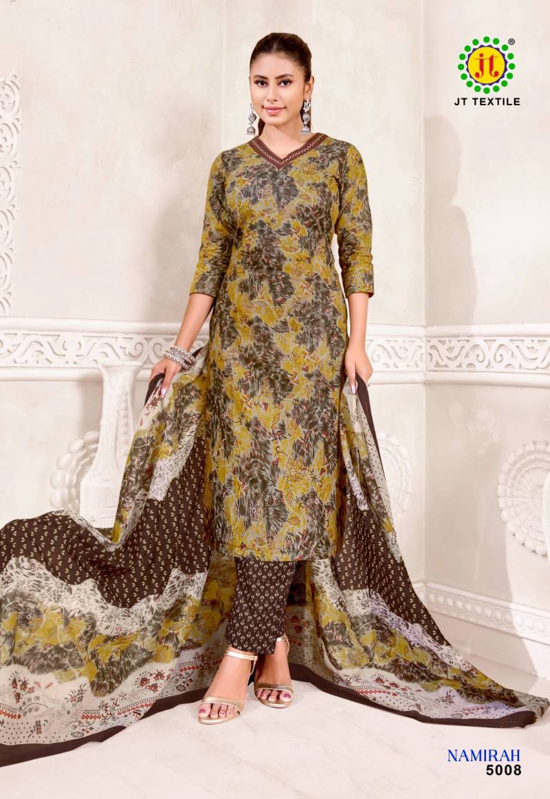 Jt Namirah Vol-5 Cotton Printed Drees Materaisl