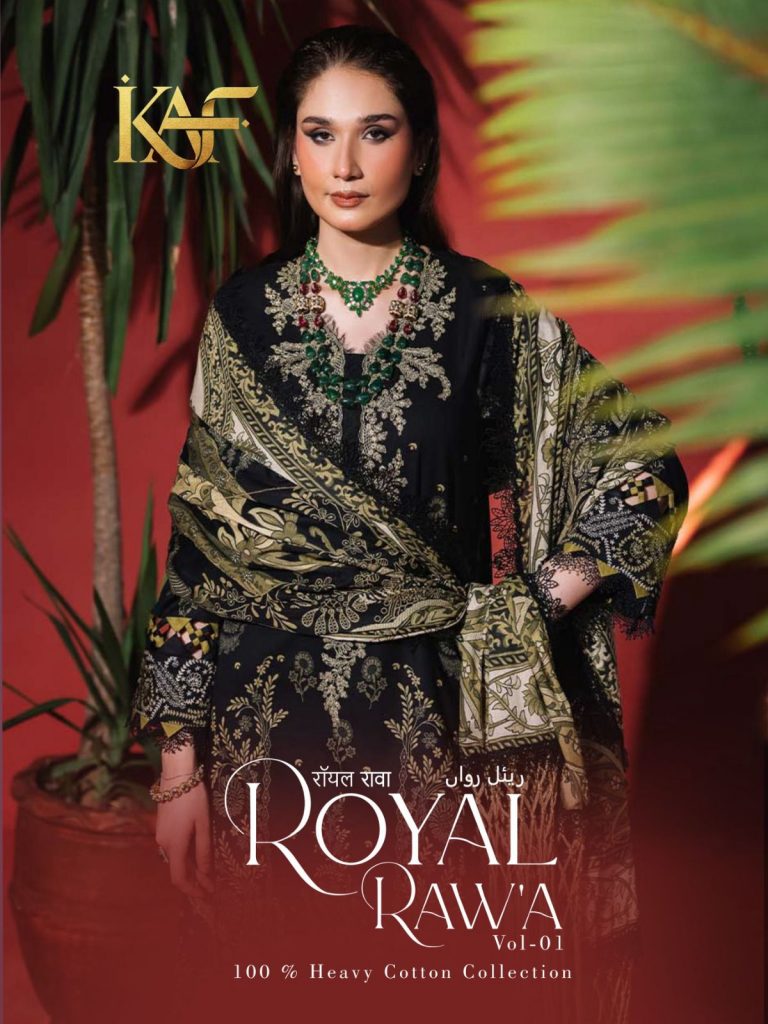 Kaf royal Rawa Vol- 1 – karachi Readymade Kurti Pant With Dupatta