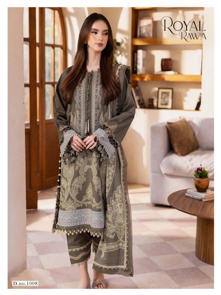 Kaf royal Rawa Vol- 1 – karachi Readymade Kurti Pant With Dupatta