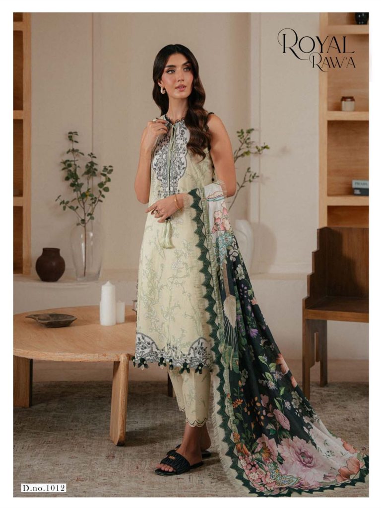 Kaf royal Rawa Vol- 1 – karachi Readymade Kurti Pant With Dupatta
