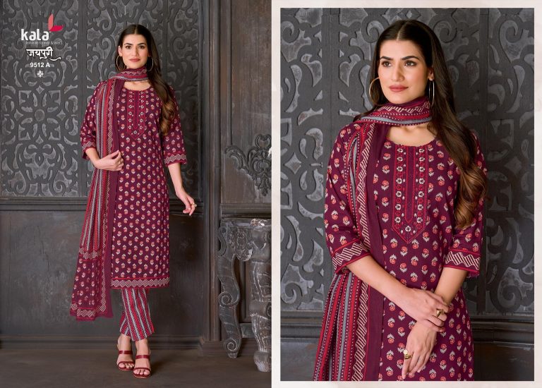 Kala Jaipuri Vol-10 – Kurti Pant With Dupatta