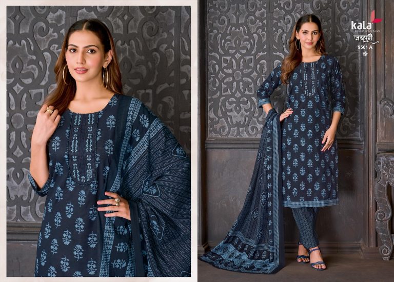 Kala Jaipuri Vol-10 – Kurti Pant With Dupatta