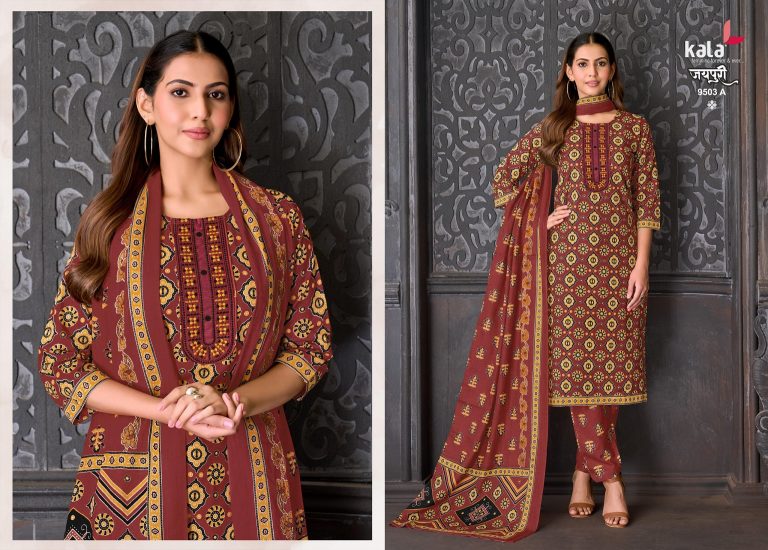 Kala Jaipuri Vol-10 – Kurti Pant With Dupatta
