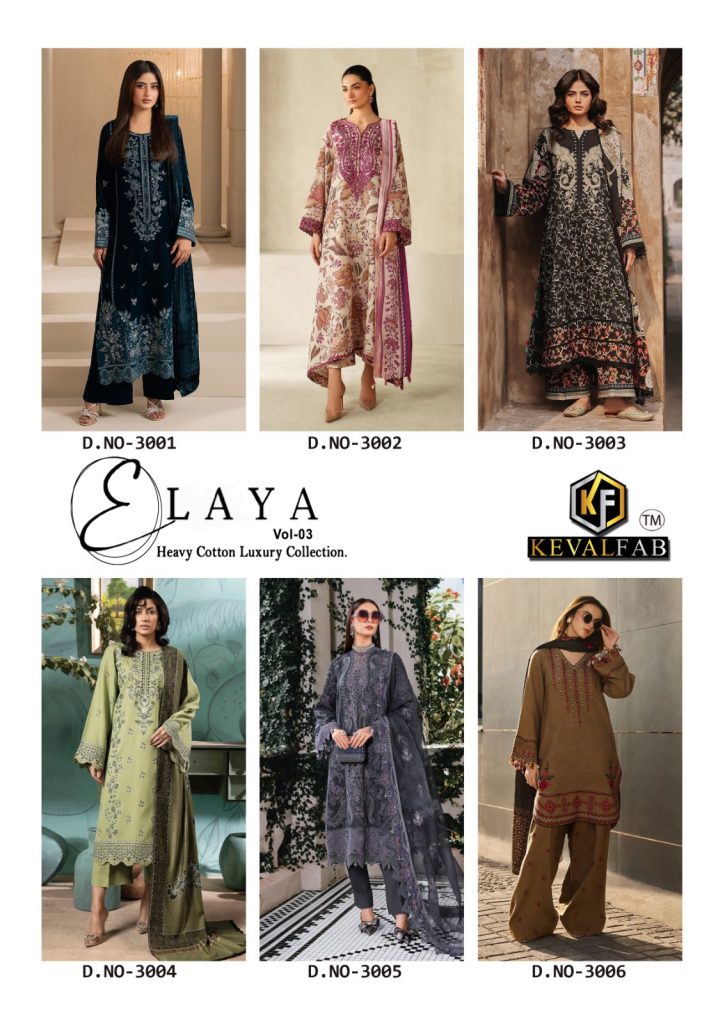 Keval Fab Elaya Vol-3 – Karachi Kurti Pant With Dupatta