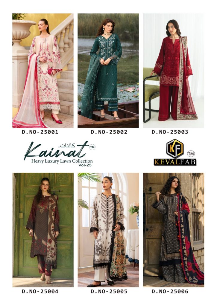 keval Fab Kainnat Vol 25 – Karachi readymade kurti Pant With Dupatta