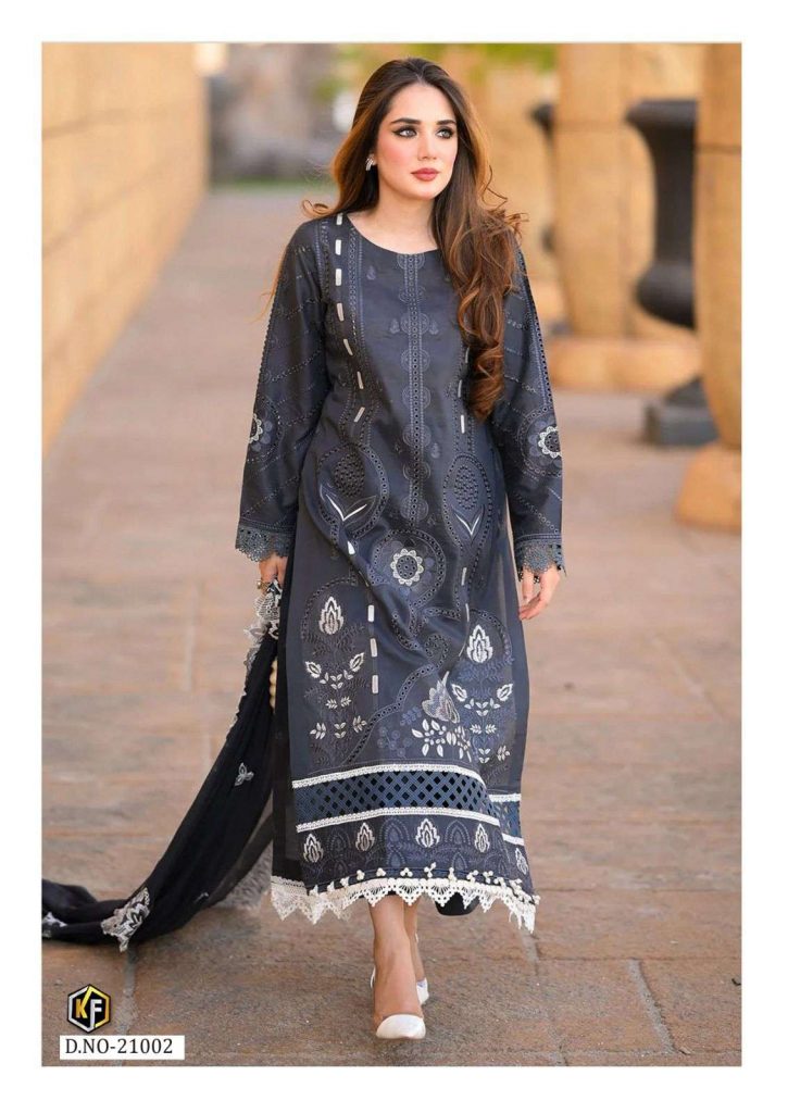 Keval Fab Maryum & Maria Vol-21 – Karachi Kurti Pant With Dupatta
