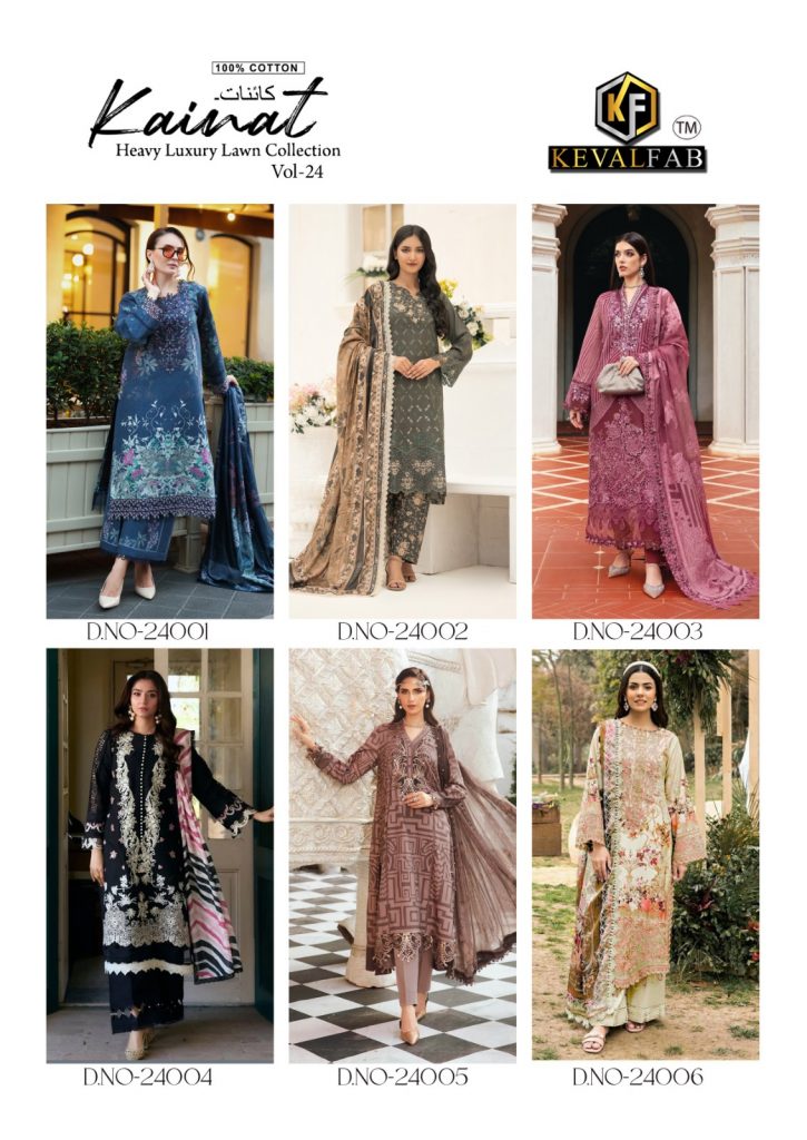 Keval Kainat Vol-24 – Karachi Dress Material