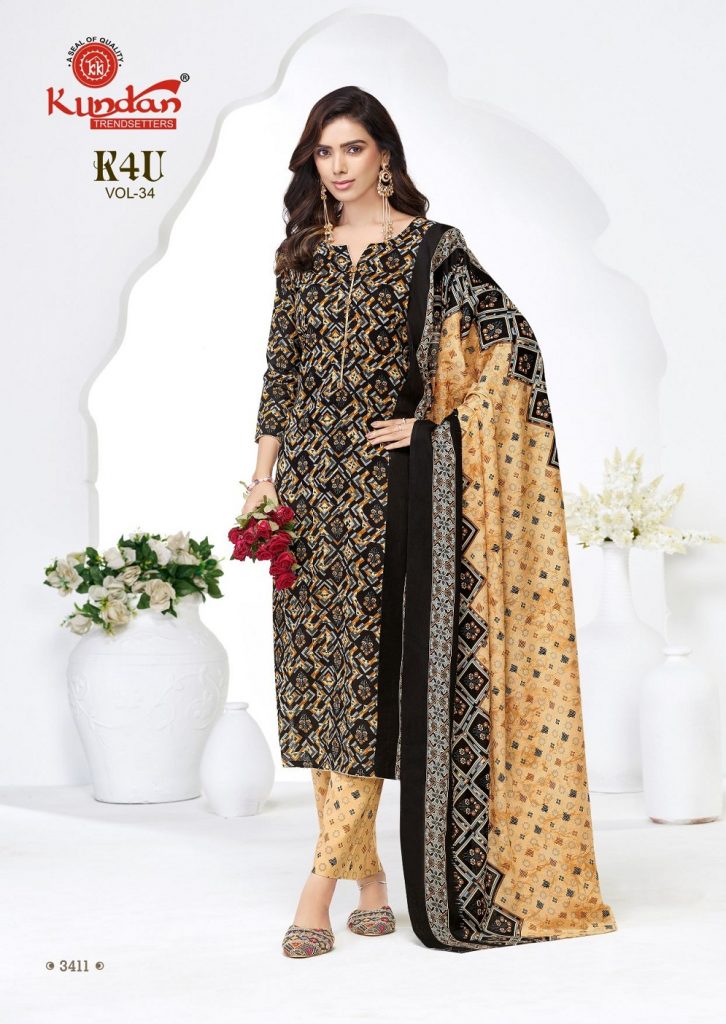 Kundan K4U Vol-34 – Kurti Pant With Dupatta