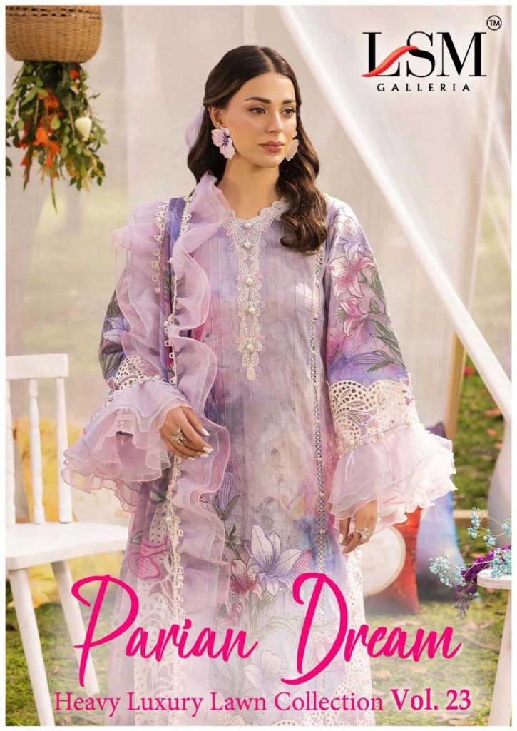 Lsm Parian Dream Vol-23 – Karachi Dress Material