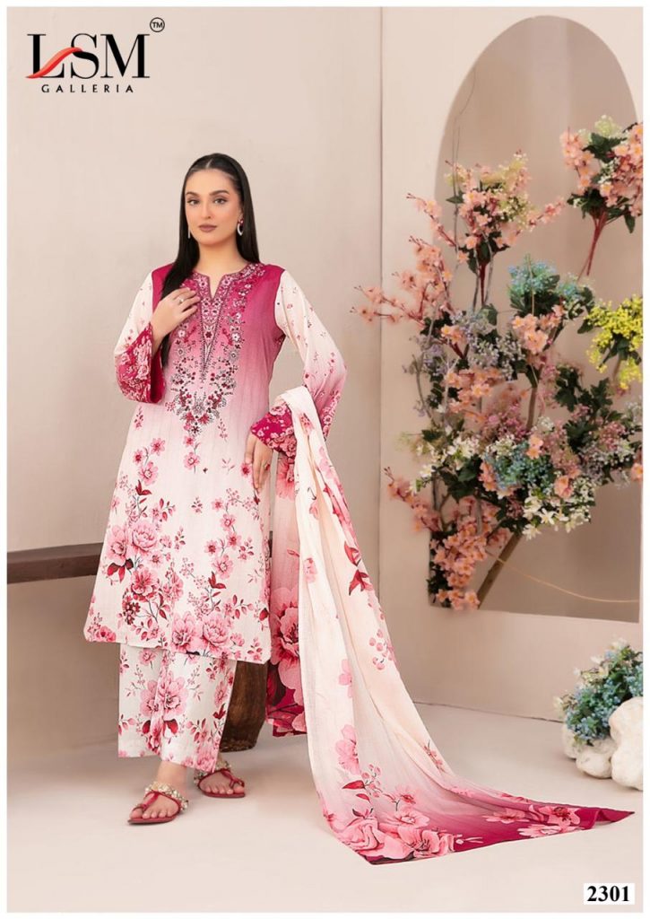 Lsm Parian Dream Vol-23 – Karachi Dress Material
