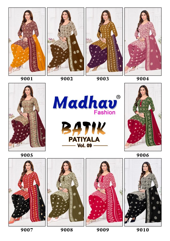 Madhav Batik Patiyala Vol-9 – Dress Material