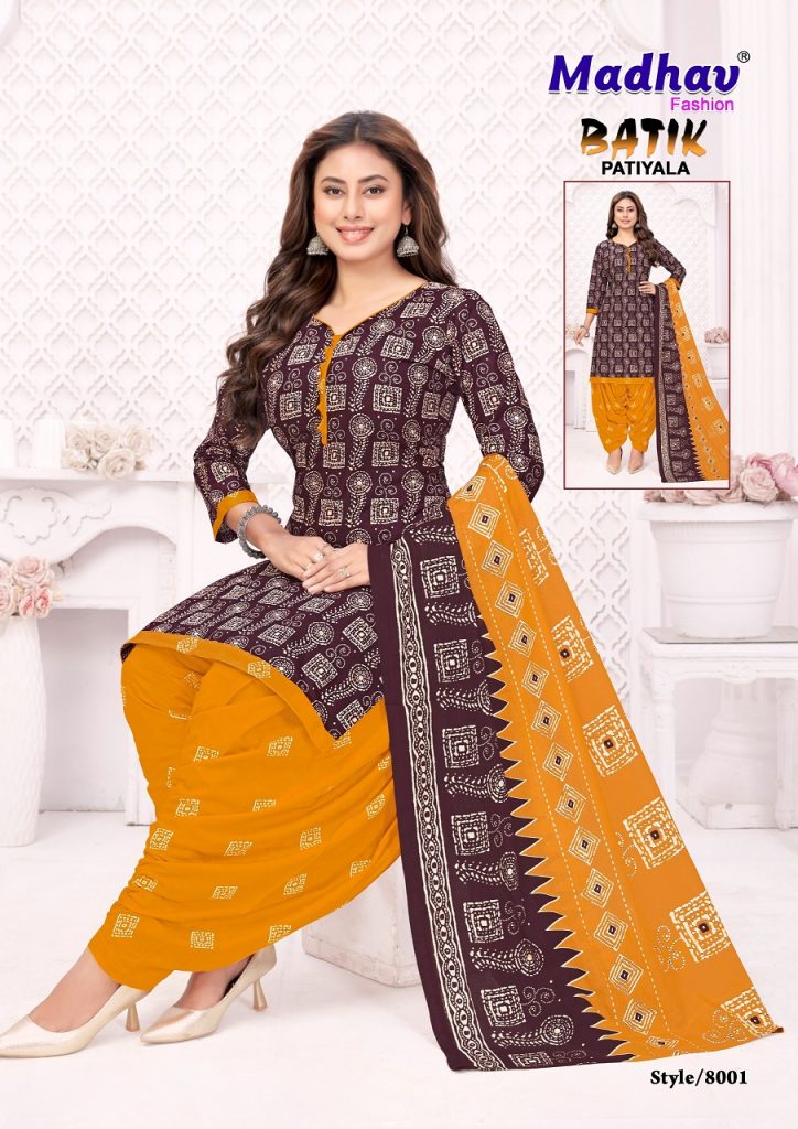 Madhav Batik Patiyala Vol-8 – Dress Material