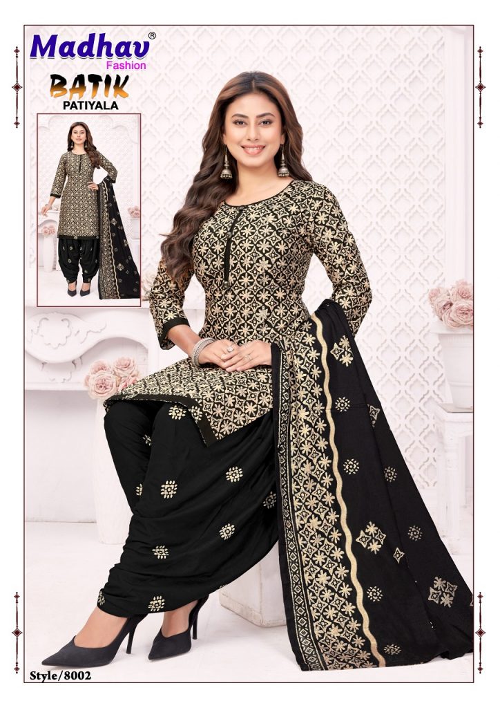 Madhav Batik Patiyala Vol-8 – Dress Material
