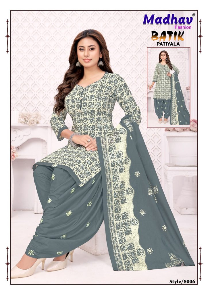 Madhav Batik Patiyala Vol-8 – Dress Material