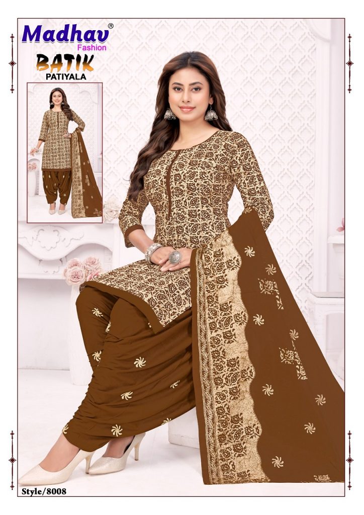 Madhav Batik Patiyala Vol-8 – Dress Material