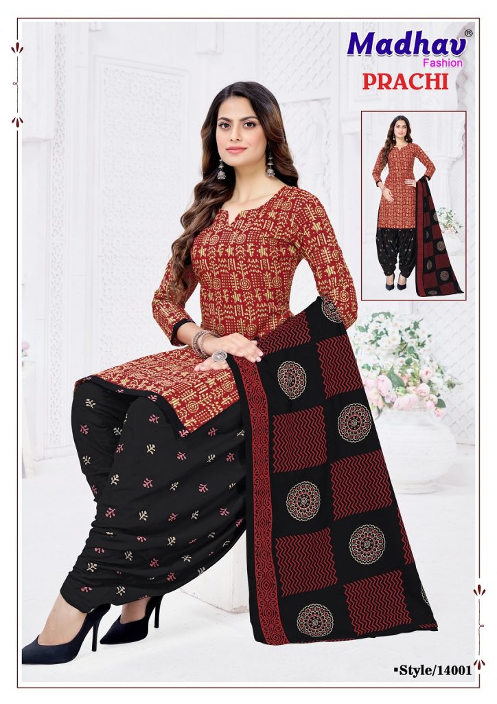 Madhav Prachi Vol-14 – Readymade Patiyala Dress