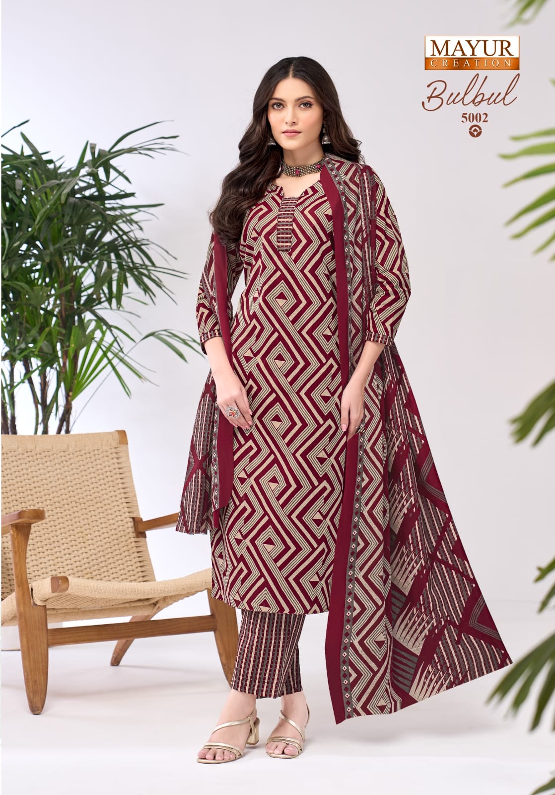 Mayur Bulbul Vol-5 Cotton Printed Drees Materail