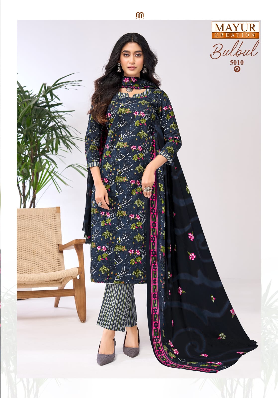 Mayur Bulbul Vol-5 Cotton Printed Drees Materail