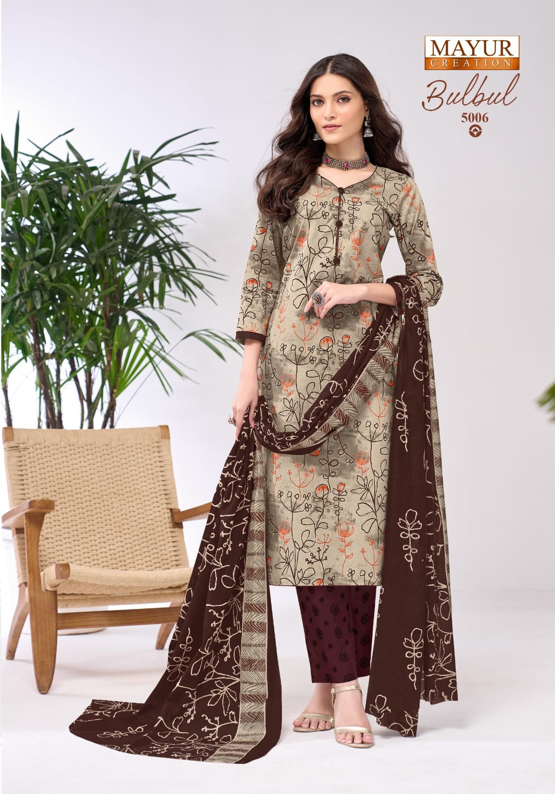 Mayur Bulbul Vol-5 Cotton Printed Drees Materail