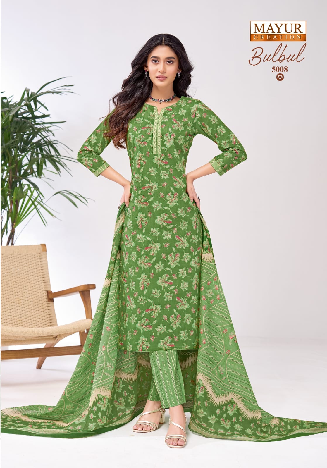 Mayur Bulbul Vol-5 Cotton Printed Drees Materail
