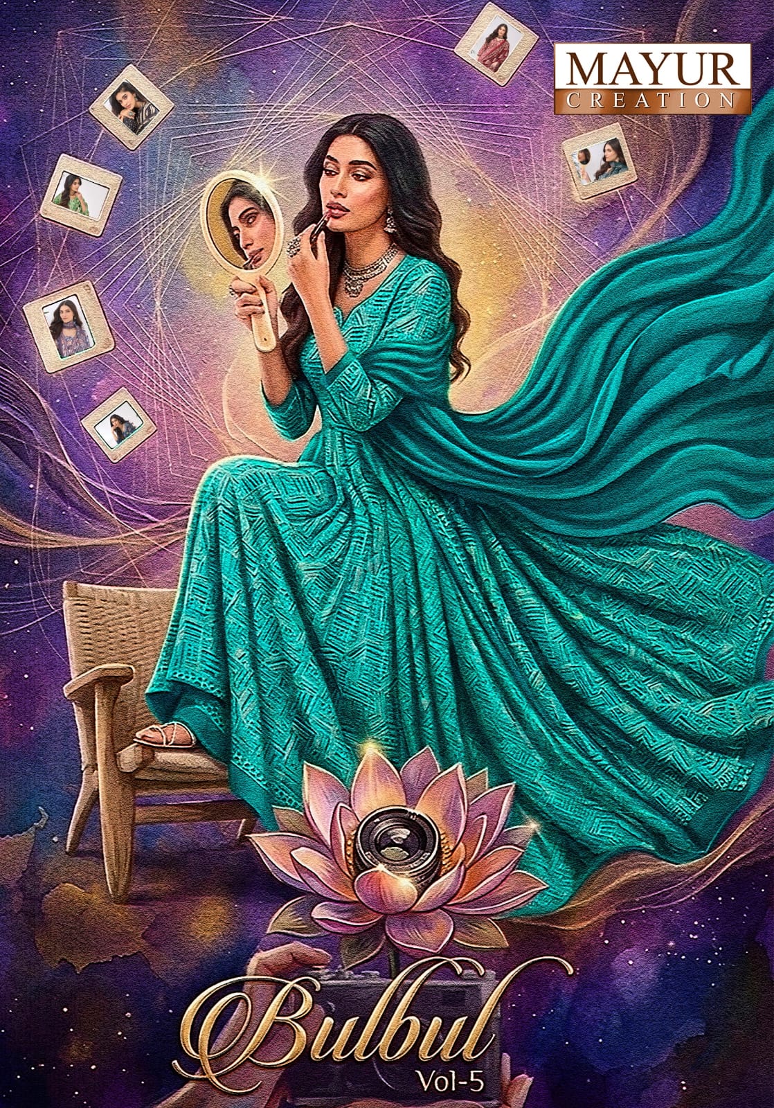 Mayur Bulbul Vol-5 Cotton Printed Drees Materail