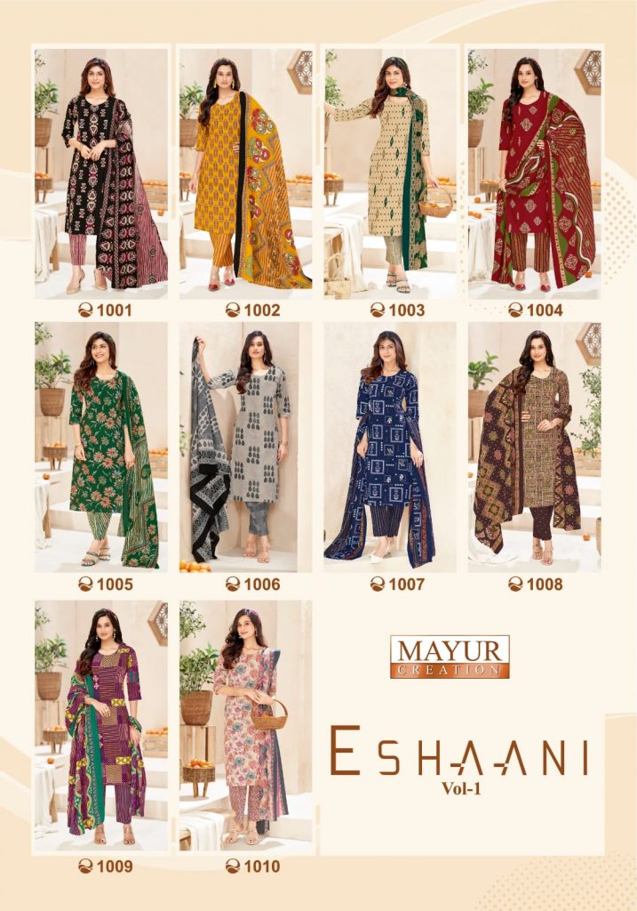 Mayur Eshaani Vol-1 – Dress Material