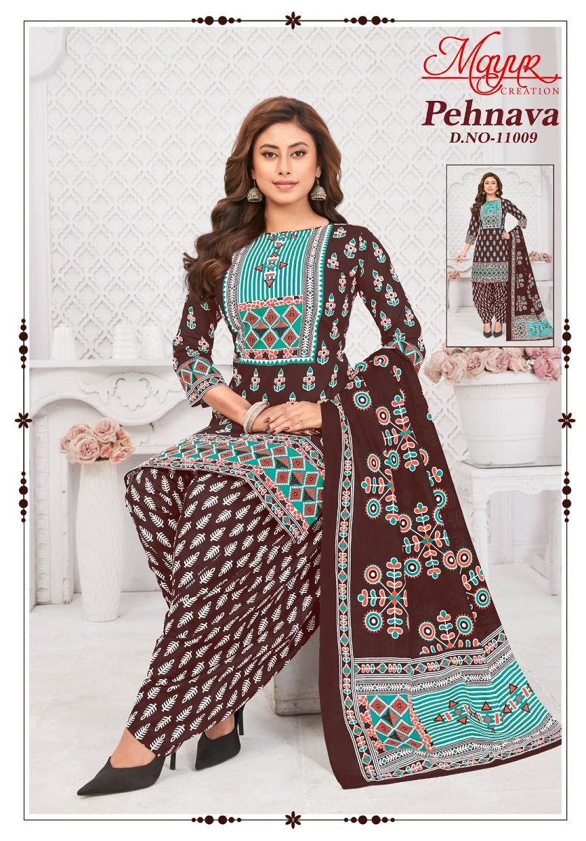 Mayur Pehnava Vol-11 Patiyala Drees materail