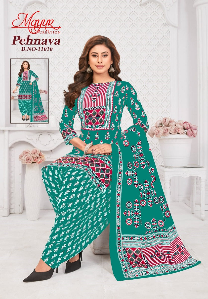 Mayur Pehnava Vol-11 Patiyala Drees materail