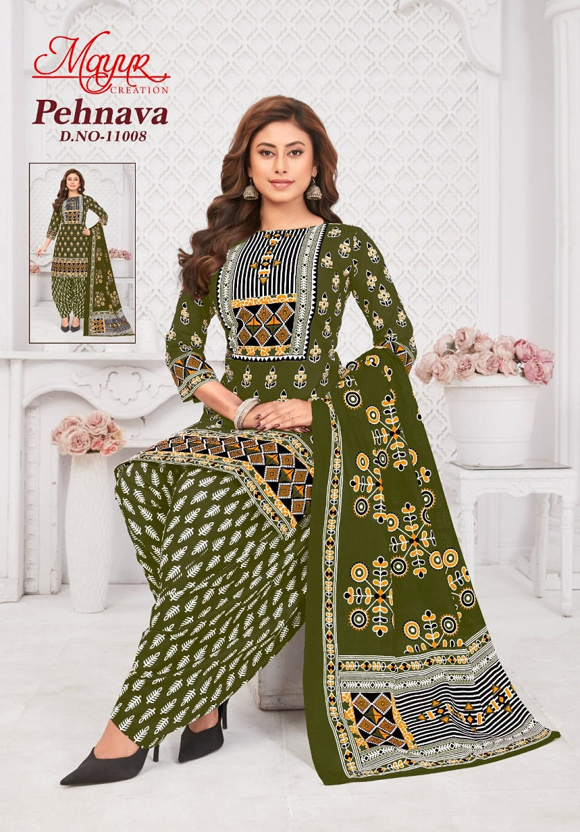 Mayur Pehnava Vol-11 Patiyala Drees materail