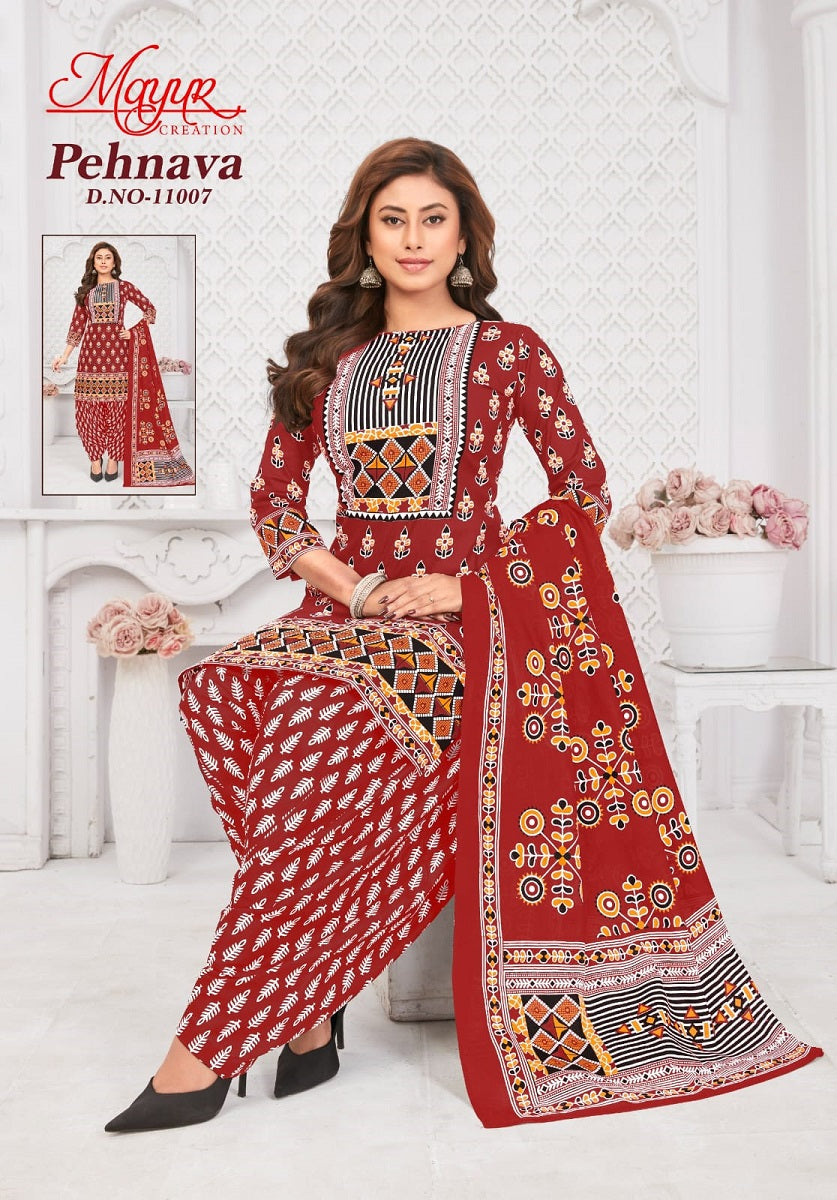 Mayur Pehnava Vol-11 Patiyala Drees materail