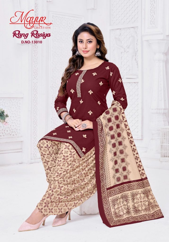 Mayur Rang Rasiya Vol-13 – Dress Material