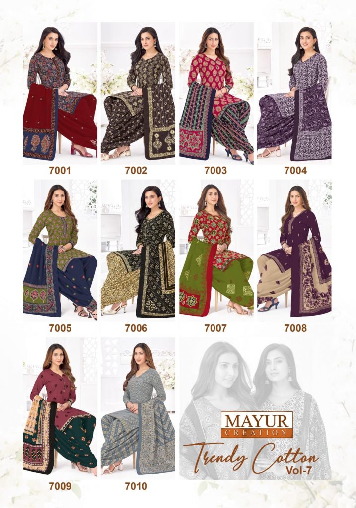 Mayur Trendy Cotton Vol-7 – Dress Material
