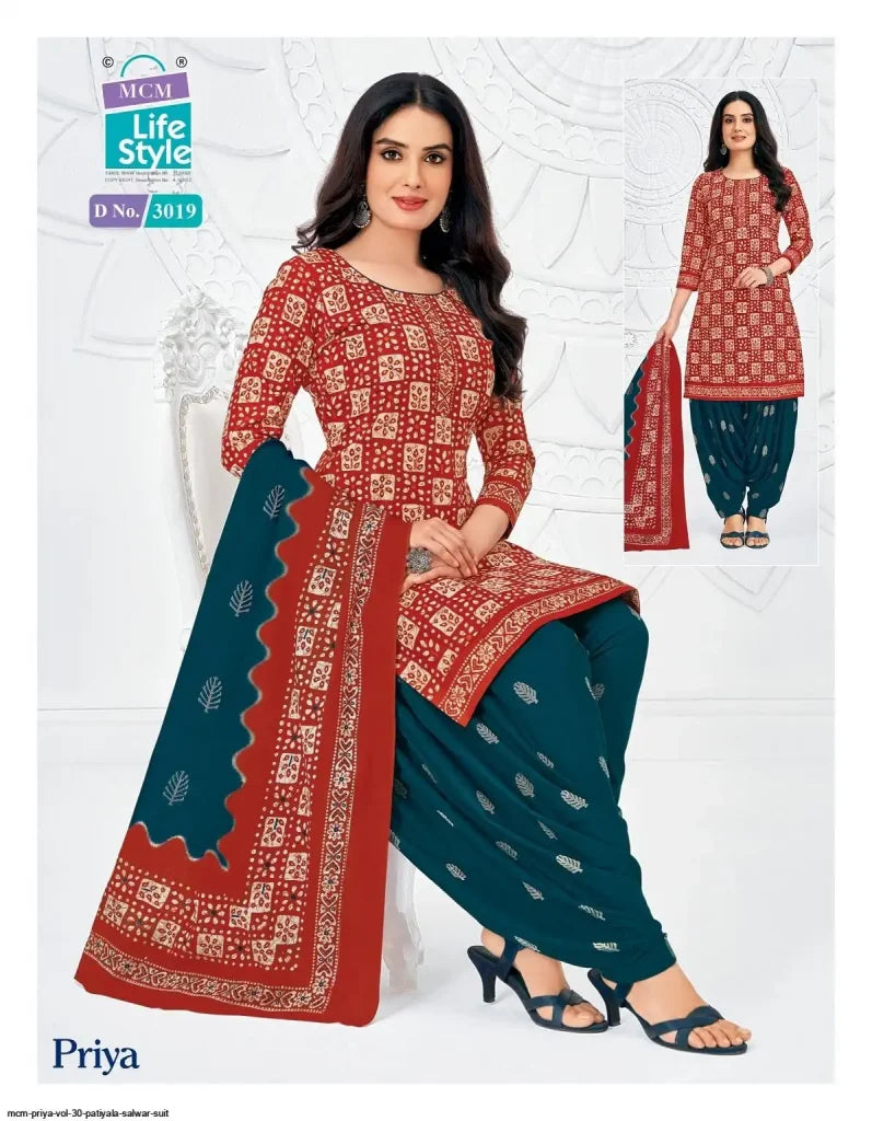 Mcm Priya Vol-30 – dress Material