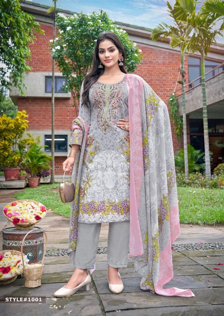 Mizaj M Print Vol-1 – Dress material