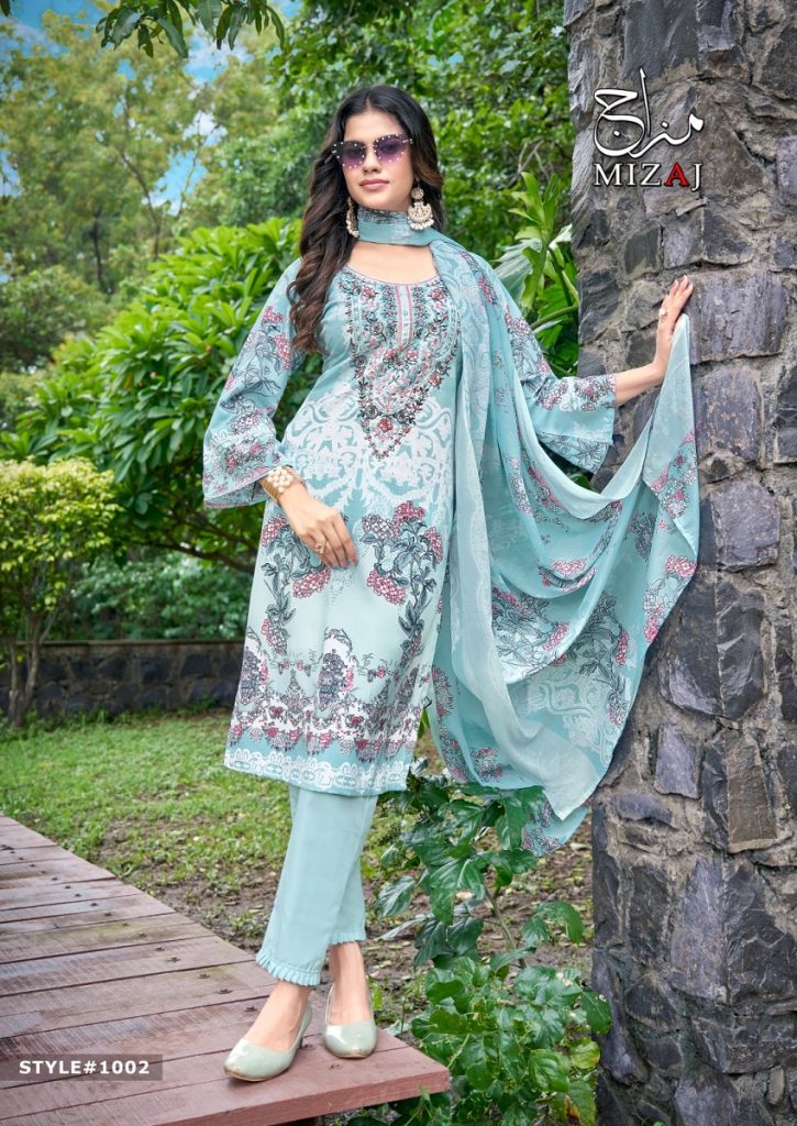 Mizaj M Print Vol-1 – Dress material