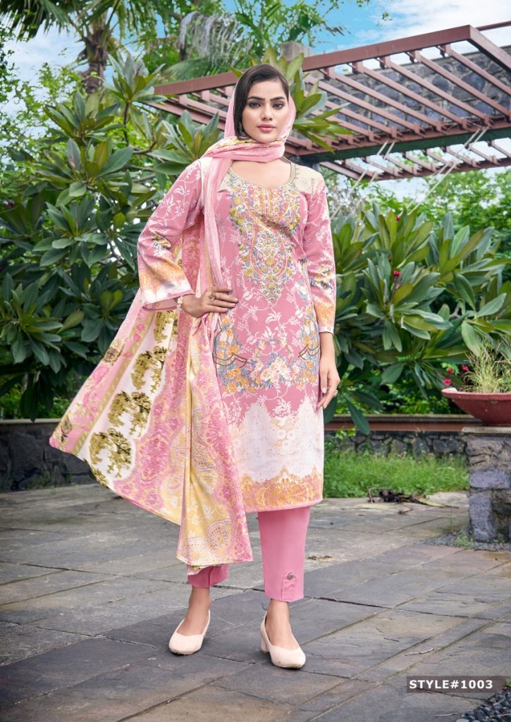 Mizaj M Print Vol-1 – Dress material