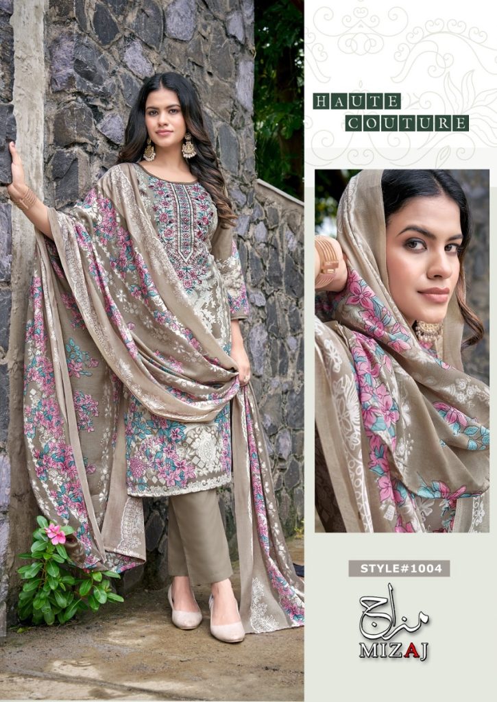 Mizaj M Print Vol-1 – Dress material