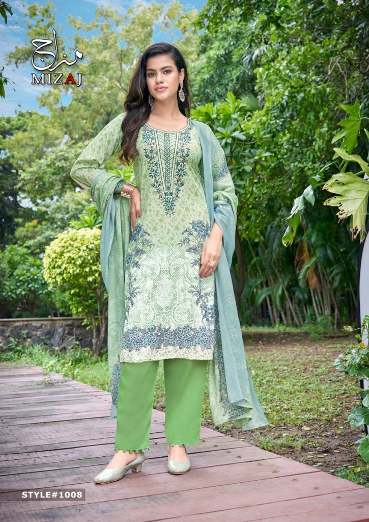 Mizaj M Print Vol-1 – Dress material