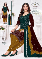 Mishri Super Bandhej Vol-8 Patiyala Drees Materaisl