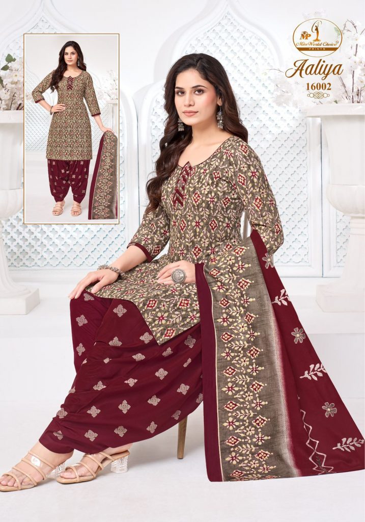 Miss World Aaliya Vol-16 – Readymade Patiyala Dress