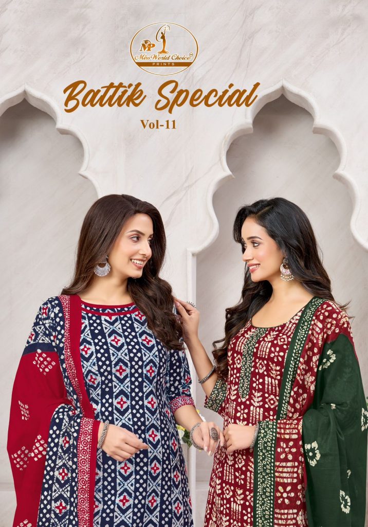miss world Batik Special Vol-10 – Readymade Patiyala Dress