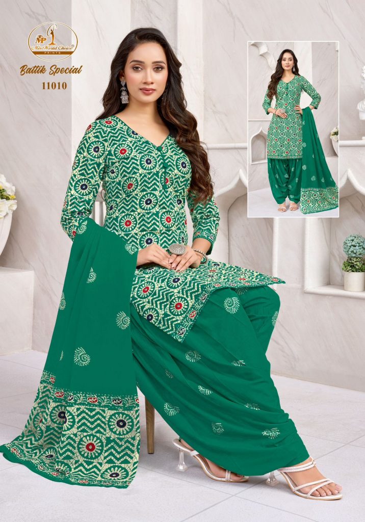 miss world Batik Special Vol-10 – Readymade Patiyala Dress