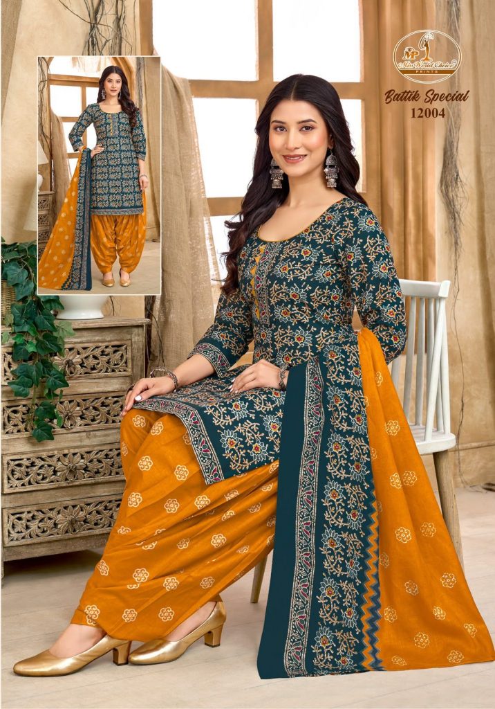 Miss World Battik Special Vol-12 – Readymade Patiyala dress