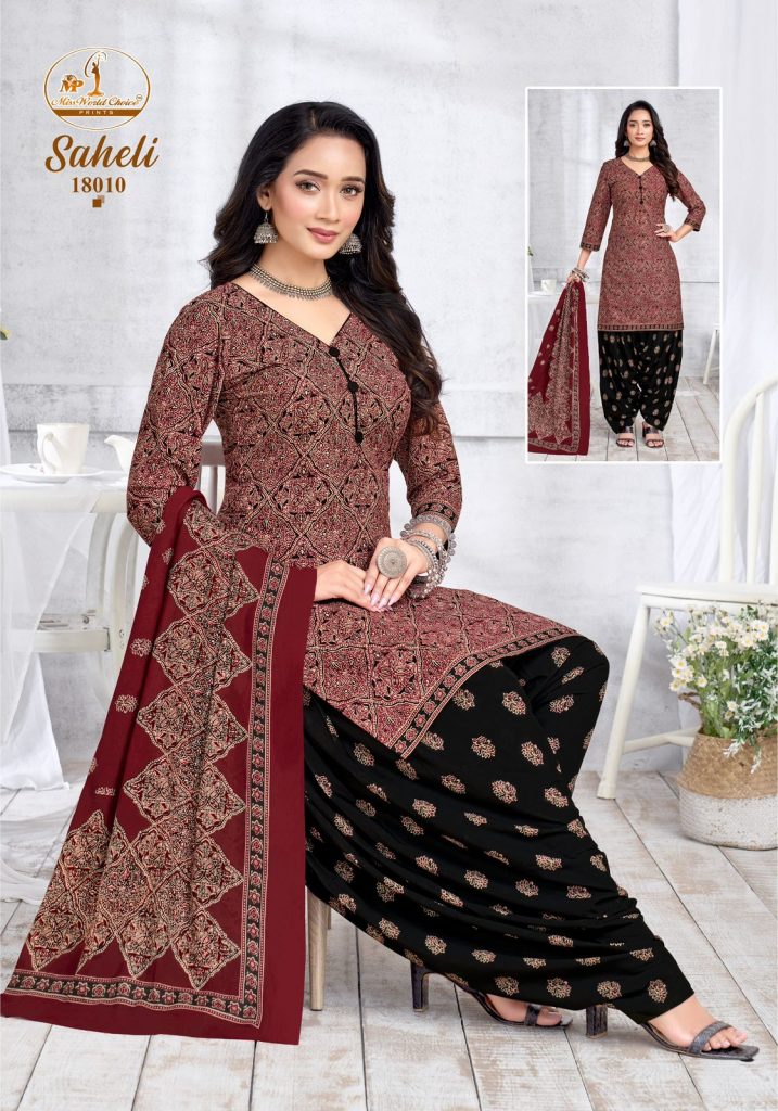 Miss World Saheli Vol-18 – Readymade Kurti Pant With Dupatta