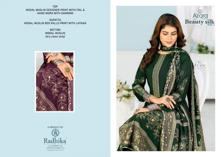 Radhika Fashion Azara Beauty Silk- 7 – Pakistani Dress Material