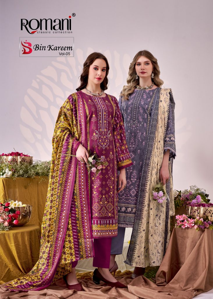 Romani Bin Kareem Vol-5 – Pakistani Readymade Kurti Pant With Dupatta