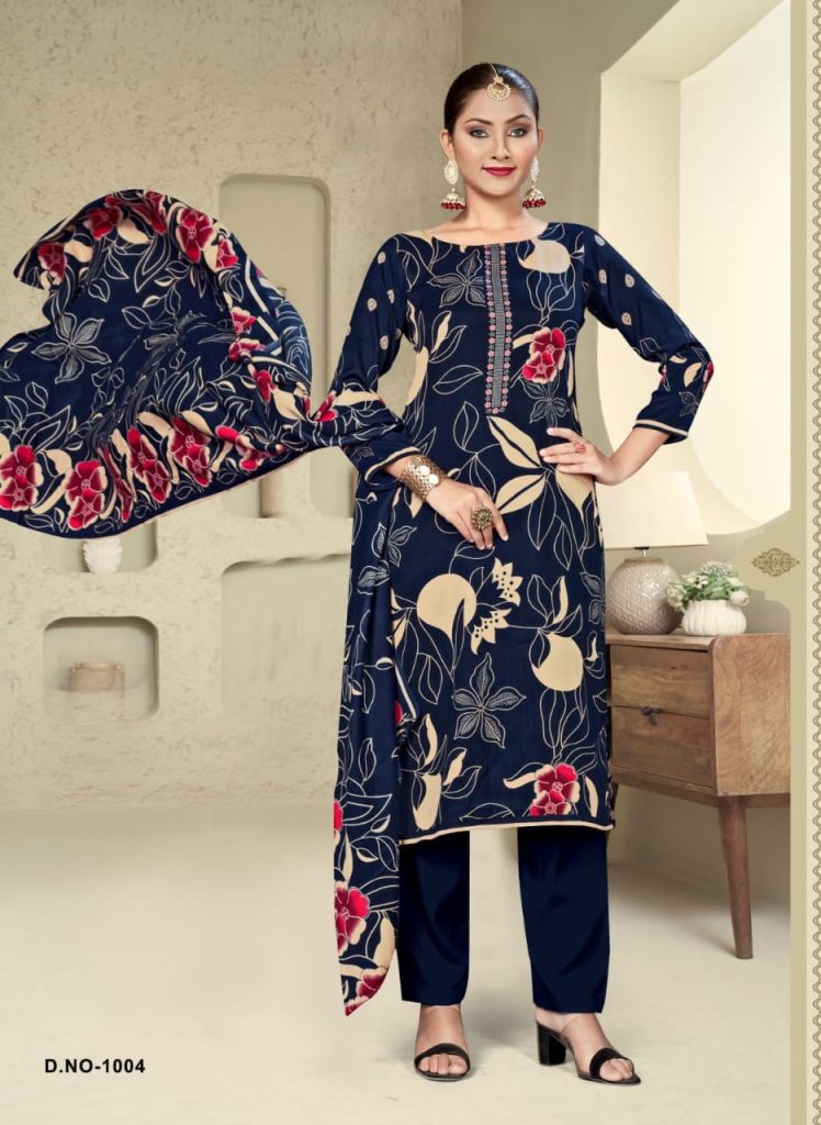 SAT Pashmina Shwal Suit Vol-15