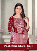 SAT Pashmina Shwal Suit Vol-16
