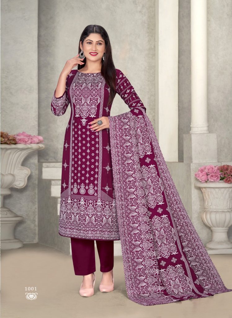 SAT Pashmina Shwal Suit Vol-16